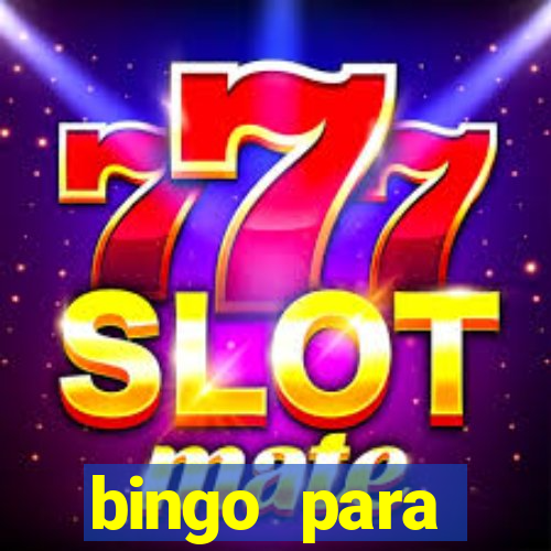 bingo para despedida de solteira para imprimir